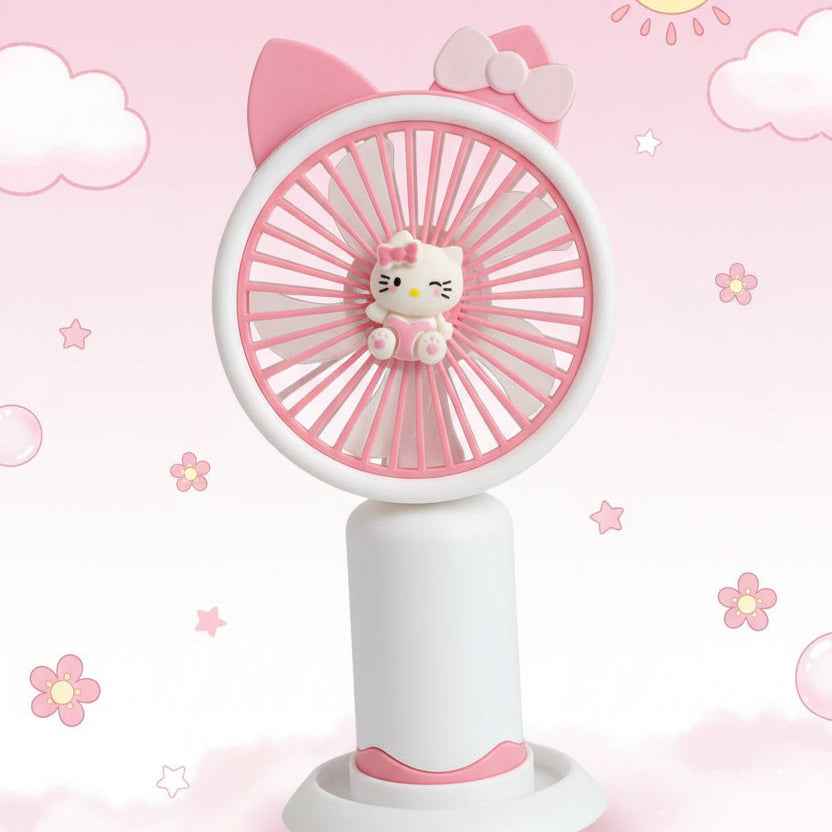 Sanrio Cartoon Mini Fan – Your Portable Summer Bestie with Cool Breeze & Cute Vibes