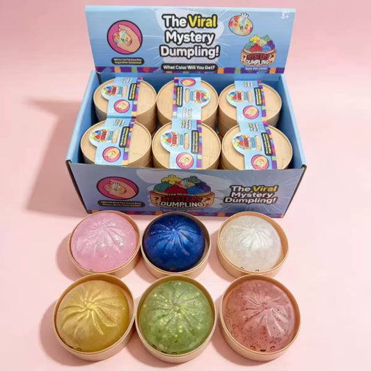Viral Glitter Soup Bun Squishy—ASMR Stress Relief  Tangbao Toy