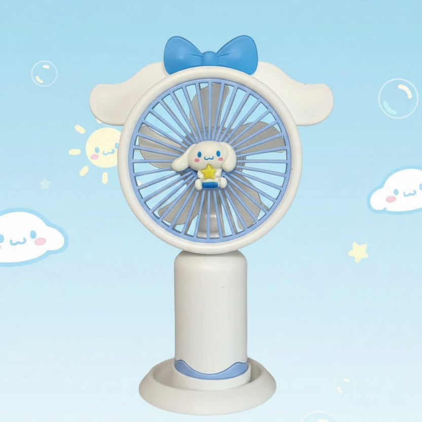 Sanrio Cartoon Mini Fan – Your Portable Summer Bestie with Cool Breeze & Cute Vibes