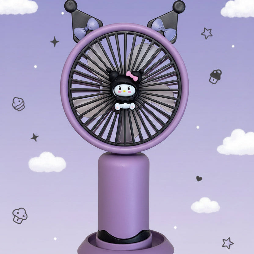Sanrio Cartoon Mini Fan – Your Portable Summer Bestie with Cool Breeze & Cute Vibes